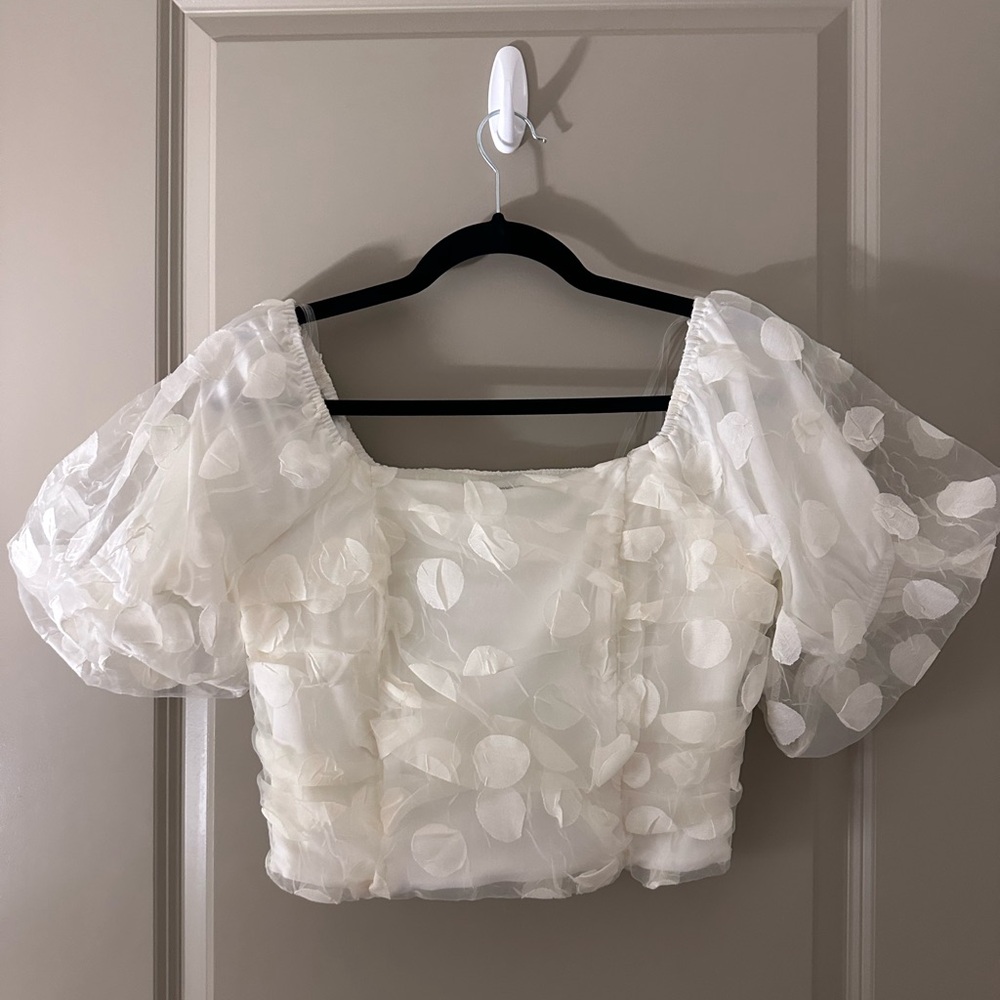 White Charmed Hearts blouse!